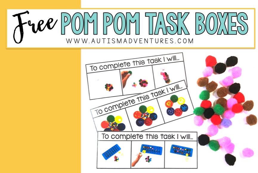 Task Boxes for Special Education: Download a Set of Fun and Free Fall Task  Boxes