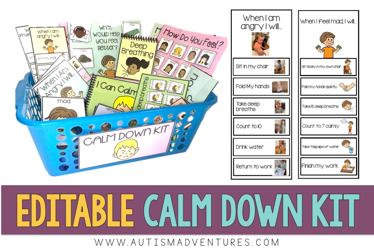 EDITABLE Behavior Visuals » Autism Adventures