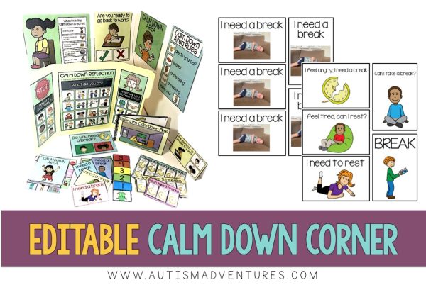 EDITABLE Behavior Visuals » Autism Adventures