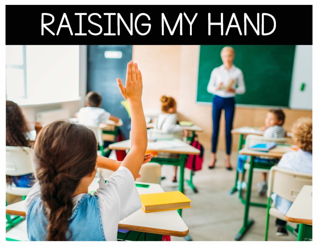 raise your hand in school