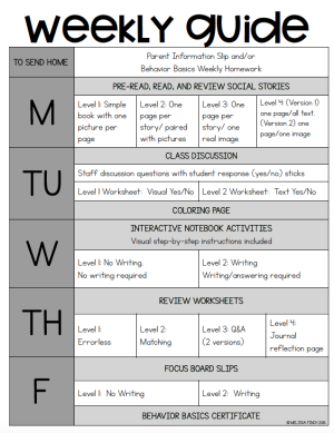 Behavior Basics Curriculum - Autism Adventures