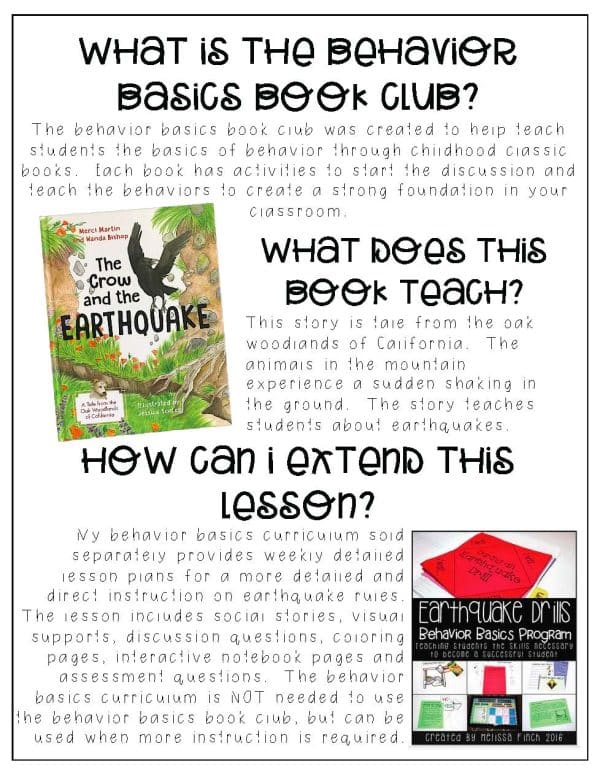 The Crow and the Earthquake- Behavior Basics Book Club - Image 4