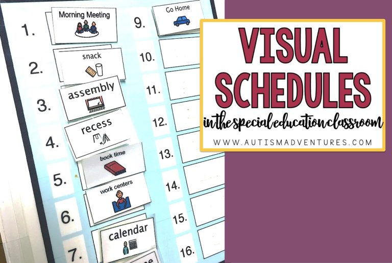 Visual Schedules in a Special Education Classroom